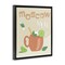 Stupell Industries Moscow Mule Typography Framed Floater Canvas Wall Art Design by Anna Quach